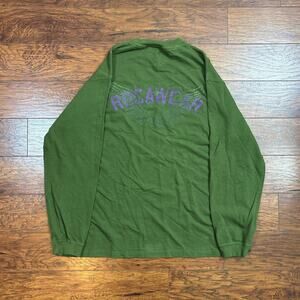 Vintage Rocawear Oversized Green Waffle Knit Y2K Long Sleeve Shirt Size 3XL